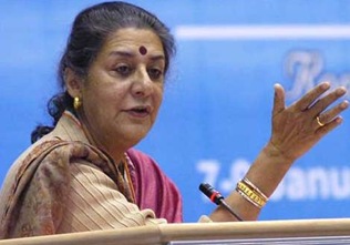 minister Ambika Soni